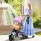 Folding Tricycle Baby Stroller with Reversible Seat and Adjustable Canopy